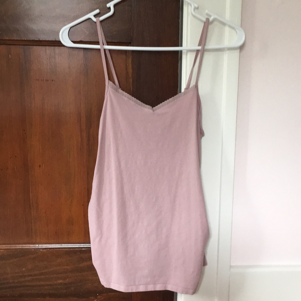 H&M organic cotton pink maternity tank top